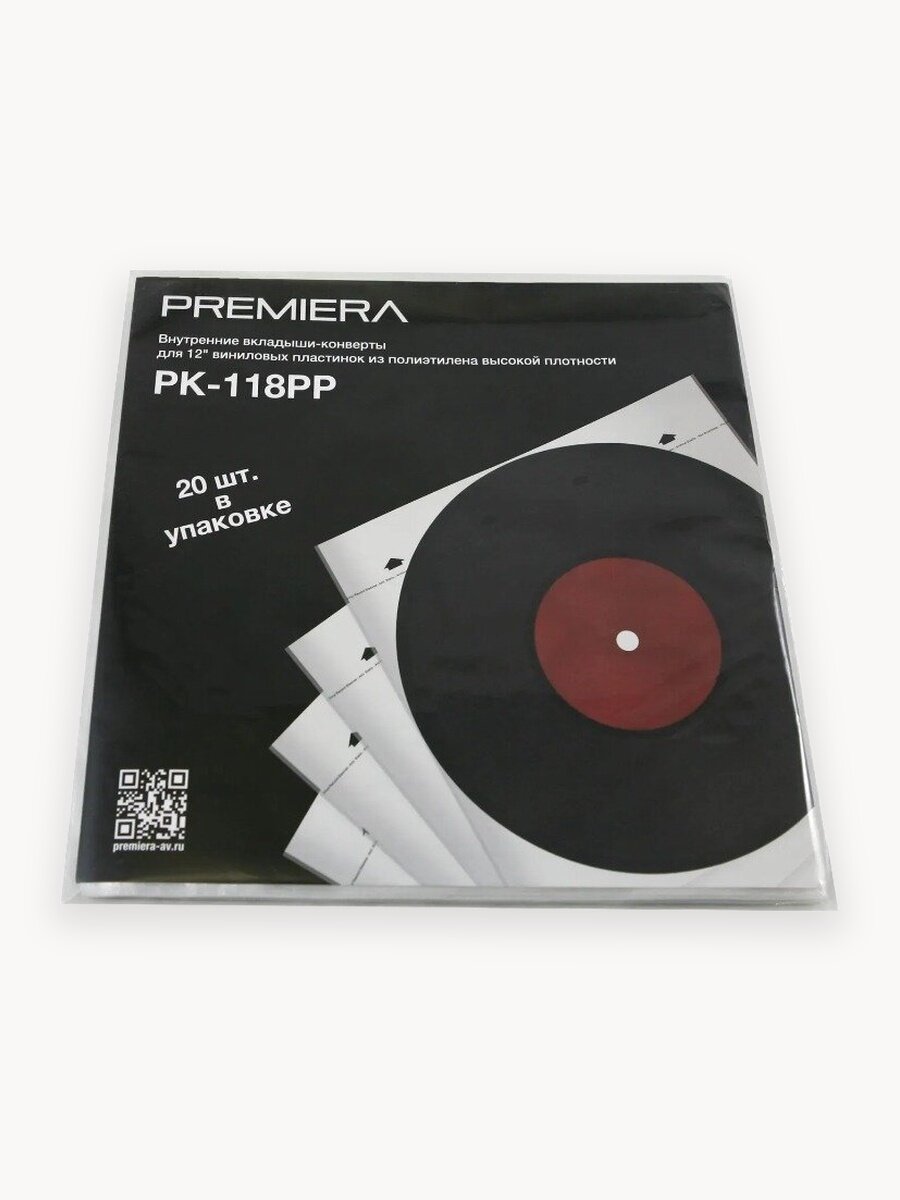 Внутренние конверты для виниловых пластинок Premiera PK-118PP