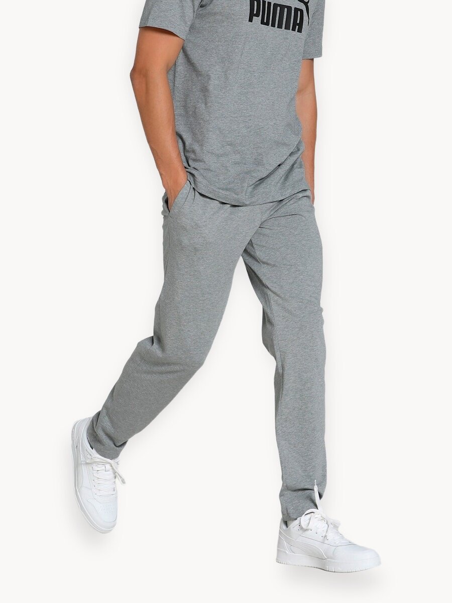 Брюки спортивные PUMA ESS No. 1 Logo, размер L, серый