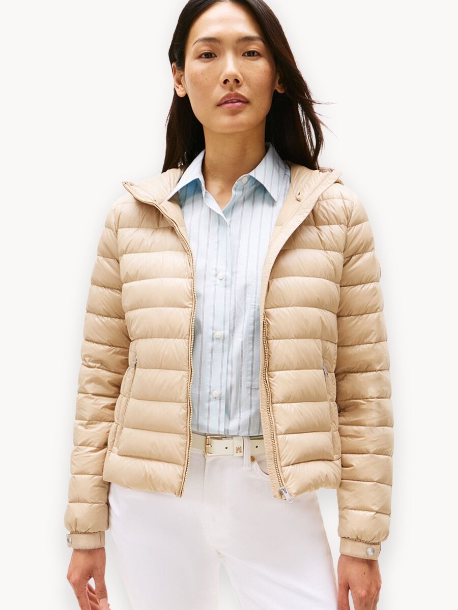 Куртка TOMMY HILFIGER, размер L, бежевый