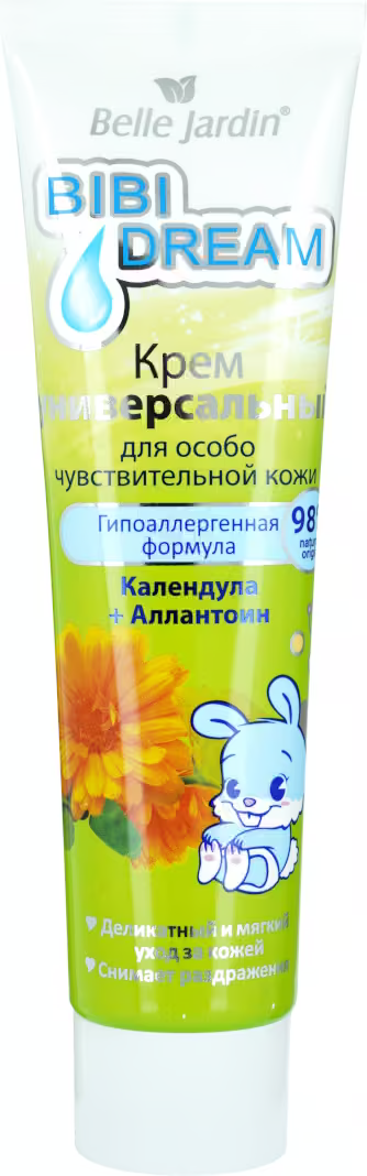 Универсальный крем Bibi Dream, с экстрактами календулы и аллантоином, для чувствительной кожи, 100мл