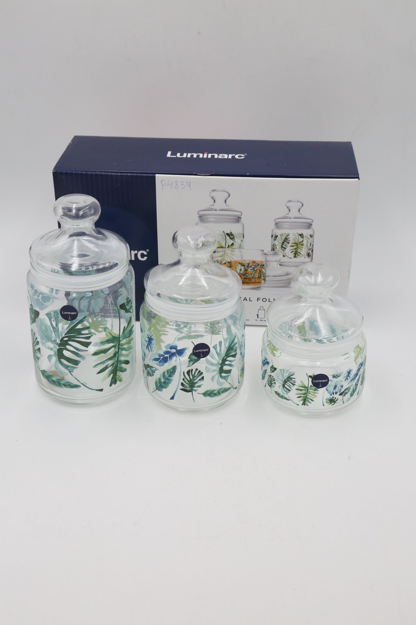 Набор банок LUMINARC "TROPICAL FOLIAGE" P4834 3пр 1х5