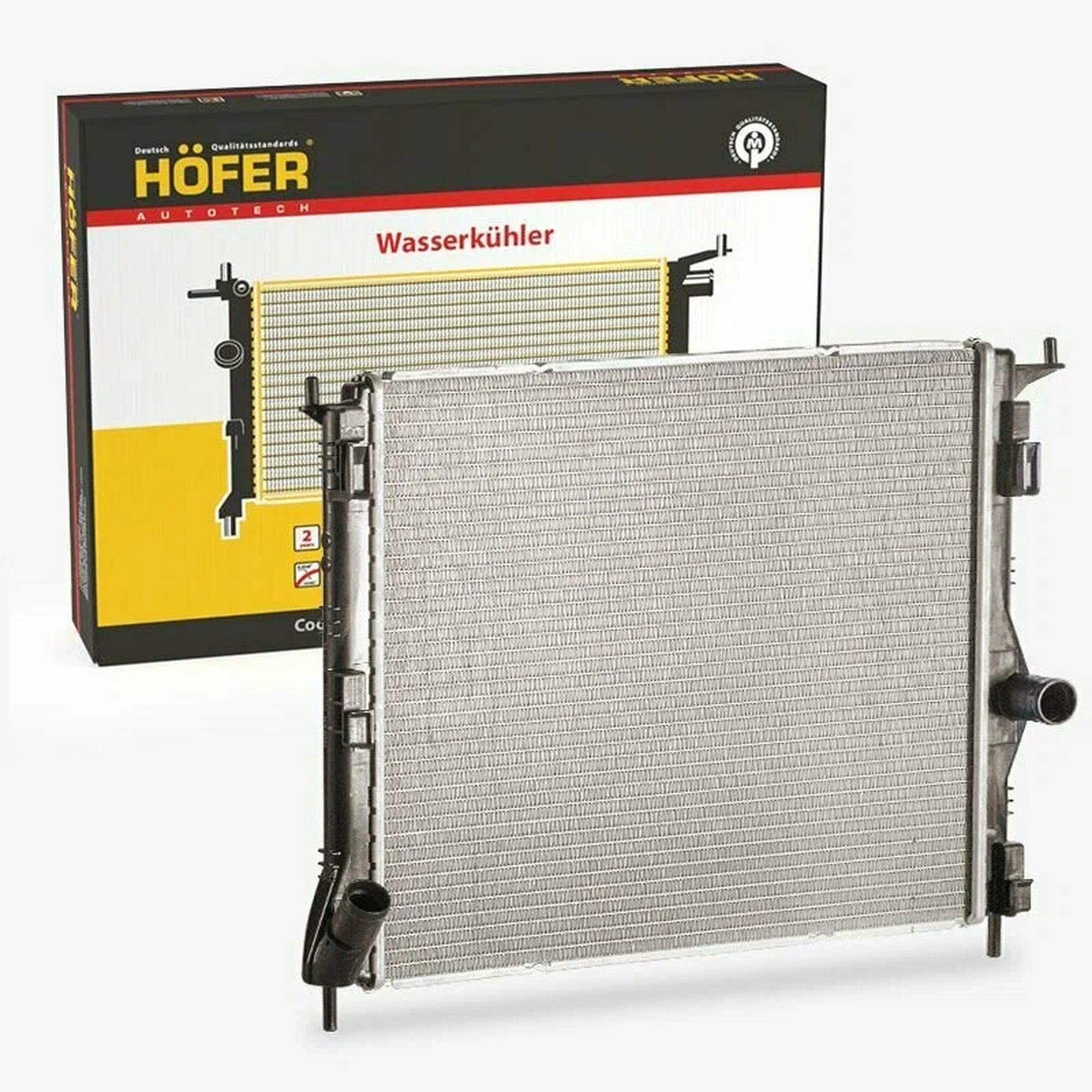 Радиатор охлаждения RENAULT Logan (08-), LADA Largus (12-) MT паяный, HOFER HF708464