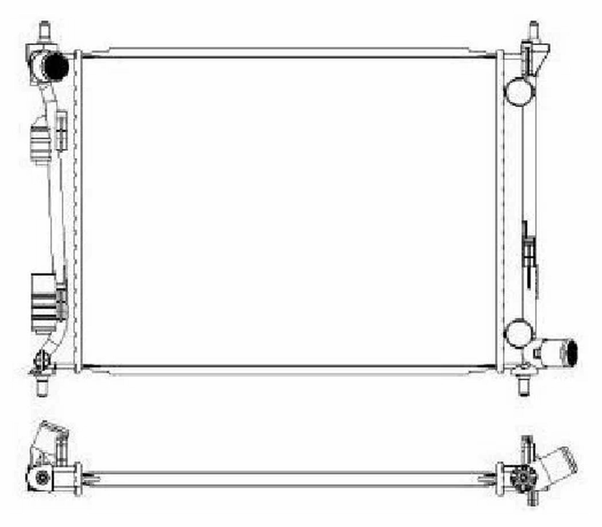 Радиатор охлаждения двигателя HYUNDAI SOLARIS (RB) SAKURA 32218512