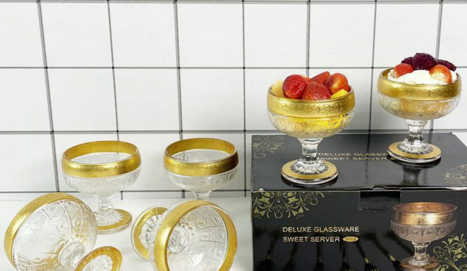 Delux glassware: набор 6 в одном. Элегантный набор из 6 конфетниц – идеален для сладостей, орехов и сухофруктов. — фото 1