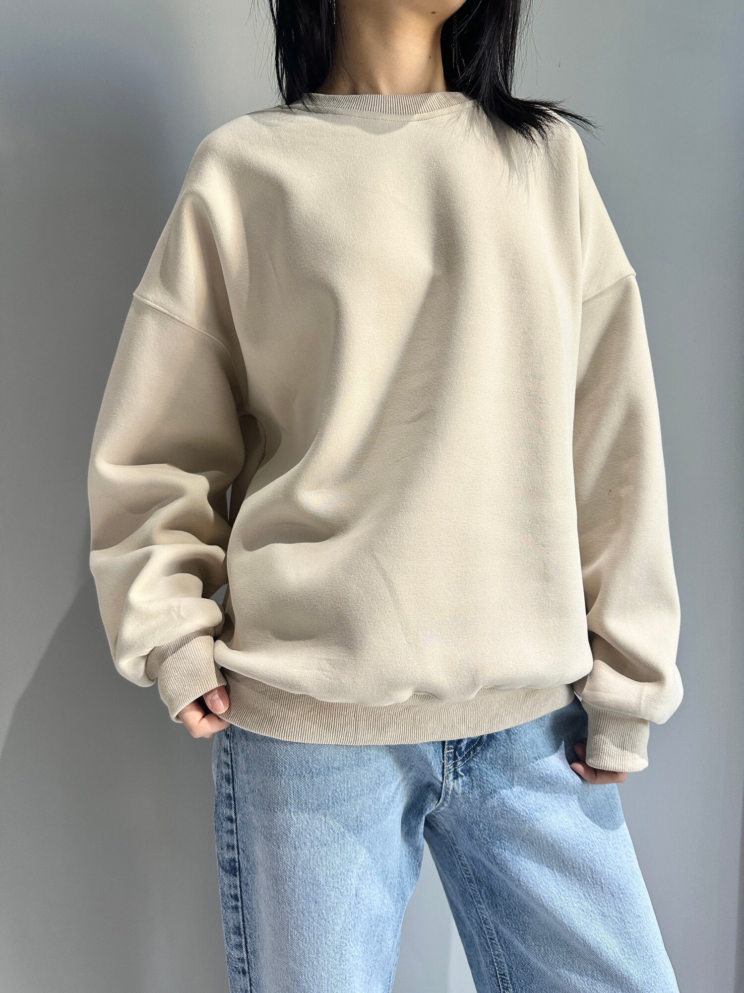 Свитшот INK Бежевый, Черный, размер Std, , бежевый — фото 1