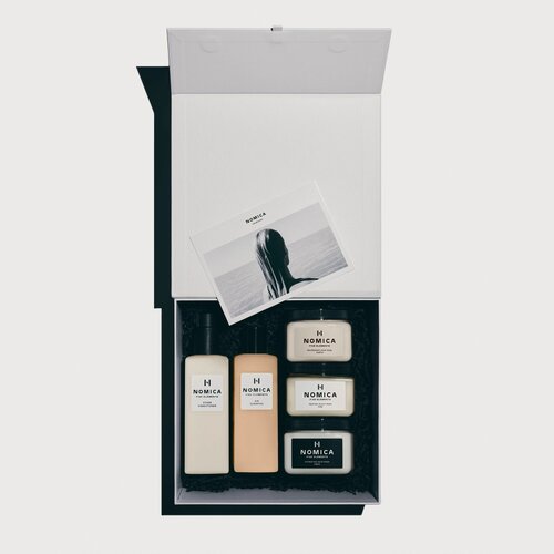 Изображение товара Подарочный набор для волос Nomica, шампунь, кондиционер и маски