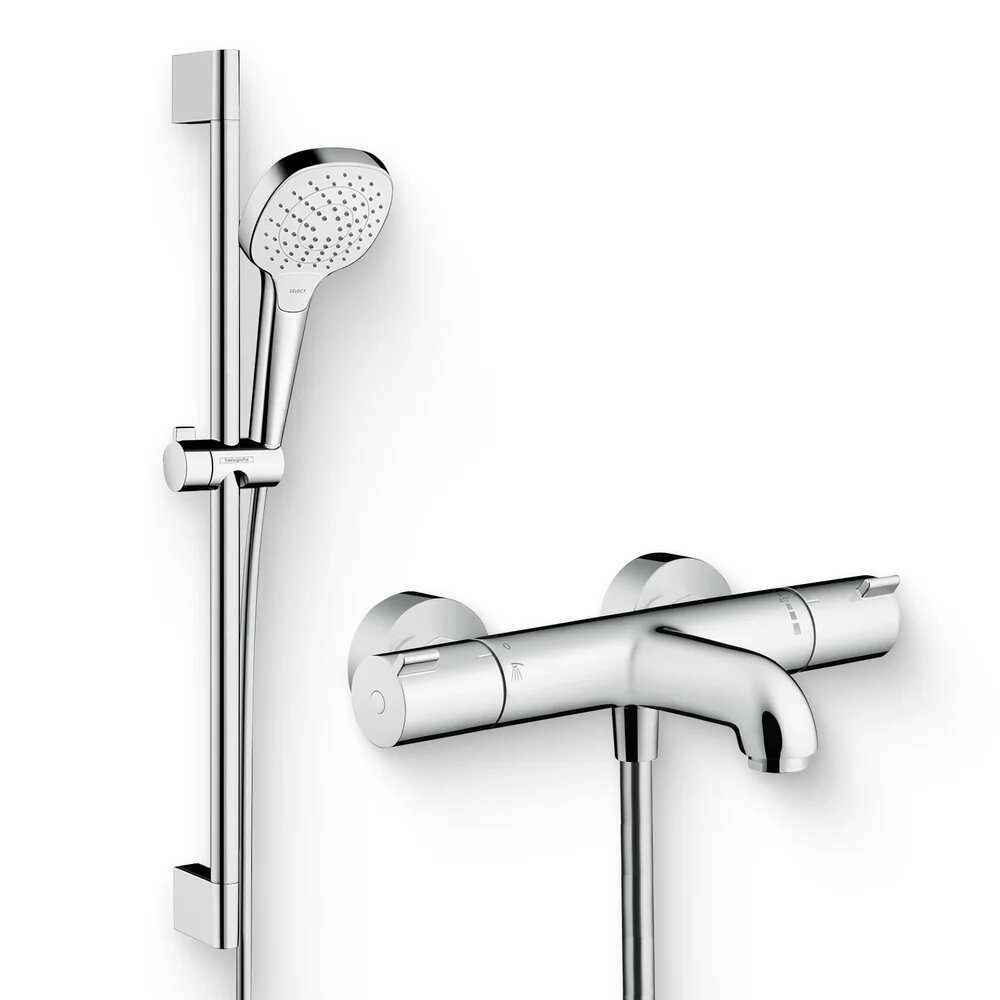 Душевой комплект Термостат Hansgrohe Ecostat 1001 CL ВМ 13201000 для ванны с душем / Гарнитур Croma Select E Vario 26582400