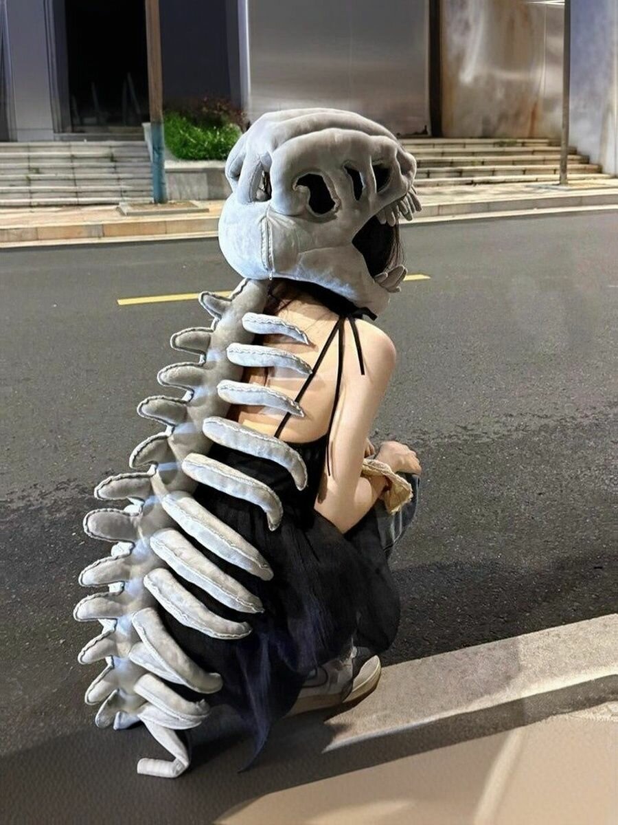 Игровая декор для_costume - Динозавровский скелет, wearable подушка