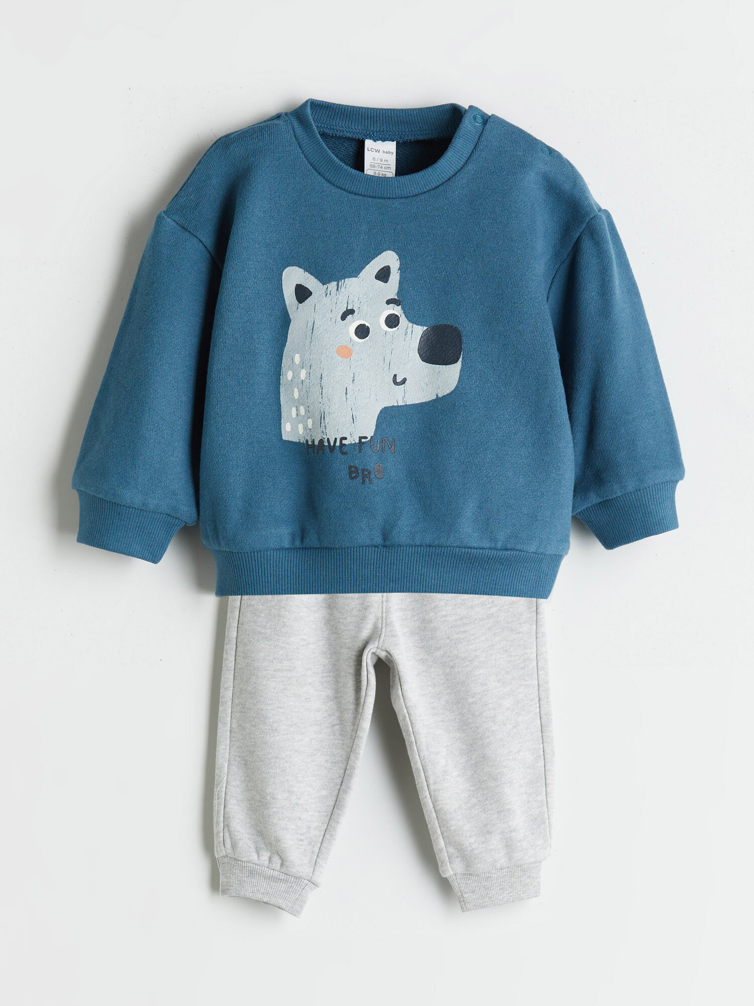 Комплект одежды LC Waikiki размер 3-4 лет серый синий