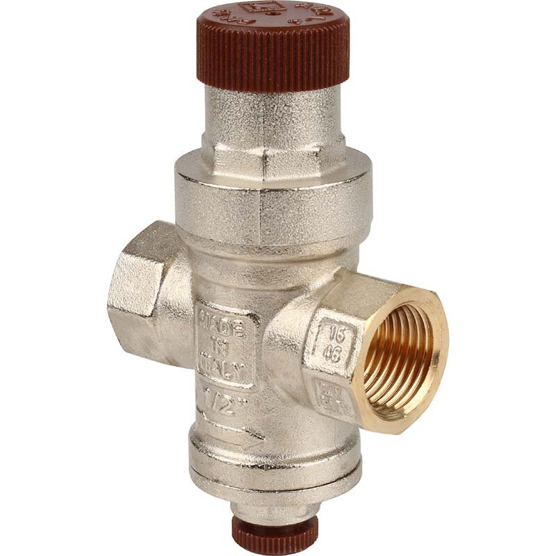 Редуктор давления ITAP Minibrass, манометр в комплекте 1/4" 10 бар , 1/2 ART 361 "MINIBRASS