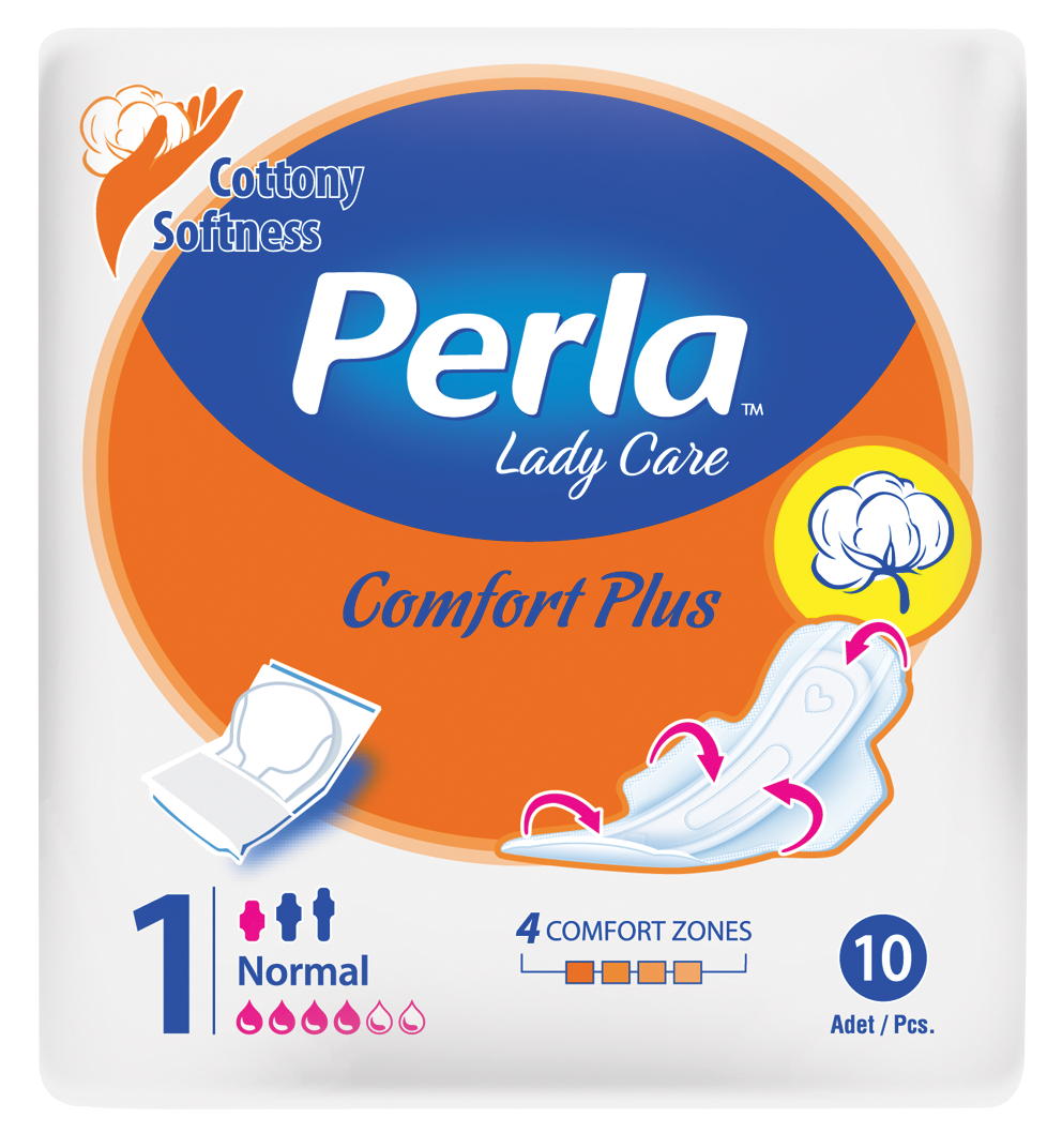 Гигиенические прокладки Perla Lady "Comfort Plus", мягкие, дышащие, размер 1,