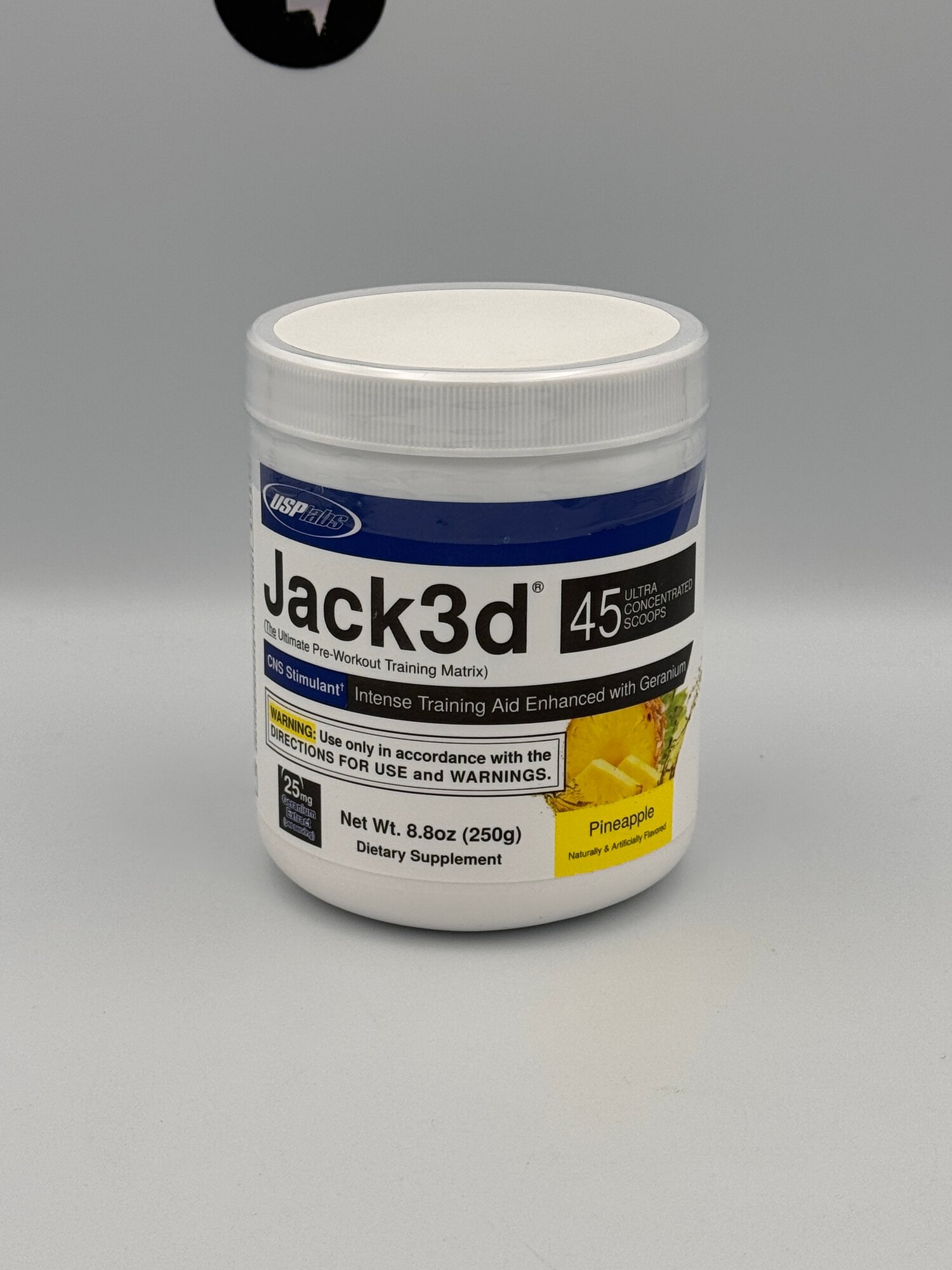 Энергетик USP Labs "Jack3d", предтреник, 45 порций, ананас, США