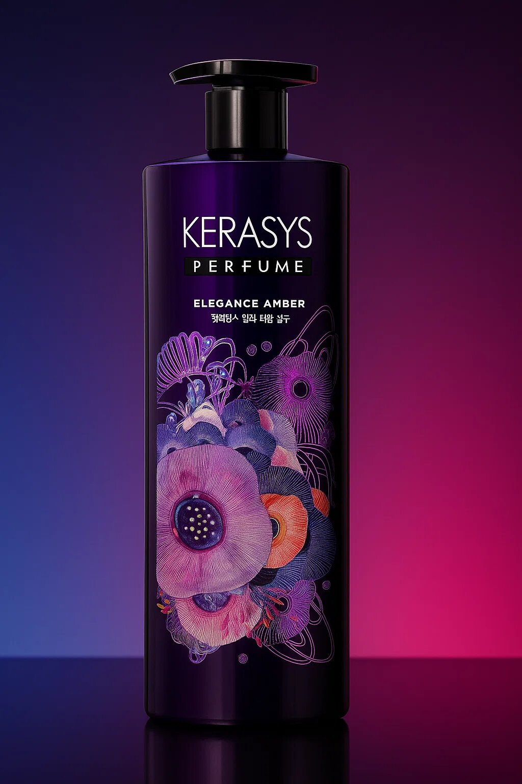 Kerasys Perfume Elegance Amber – Ароматный шампунь с элегантным амбровым ароматом (600 мл) — фото 1