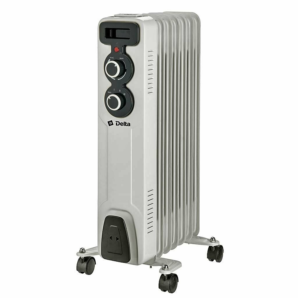 Обогреватель масляный Delta D11-7 1500 Вт 7 секций светло-серый