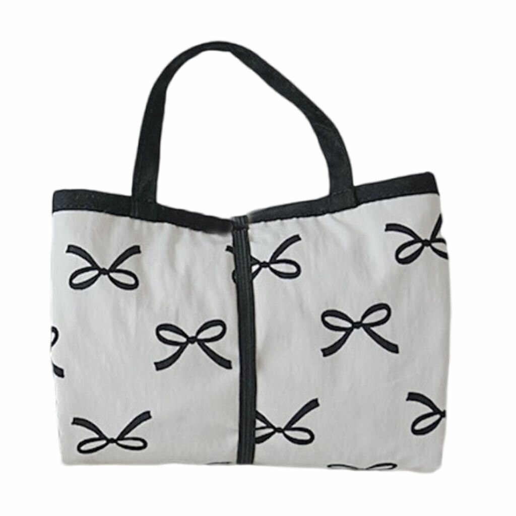 Детский портативный водонепроницаемый пеленальный столик с черным бантом