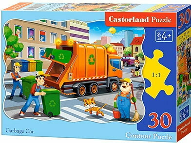 Пазл Castorland Midi Мусороуборщики, 30 эл. 3778/В4-03778