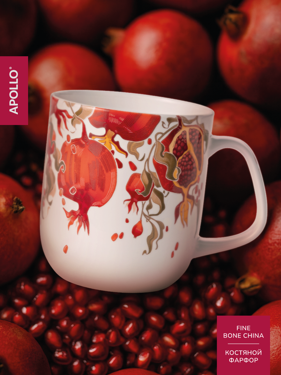 Кружка Apollo для чая и кофе объем 600 мл из костяного фарфора