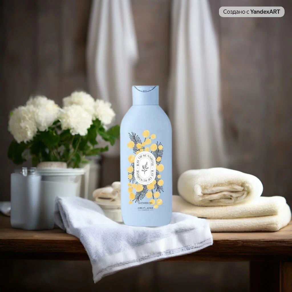 Гель душа Ray of Sunshine, 250 мл, с запахом Мимозы, для ежедневного использование