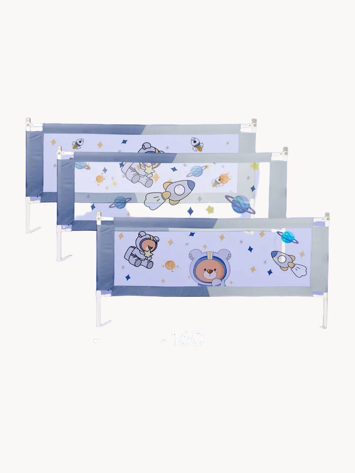 Защитный барьер для кровати 160х200 см с соединительной планкой CINLANKIDS