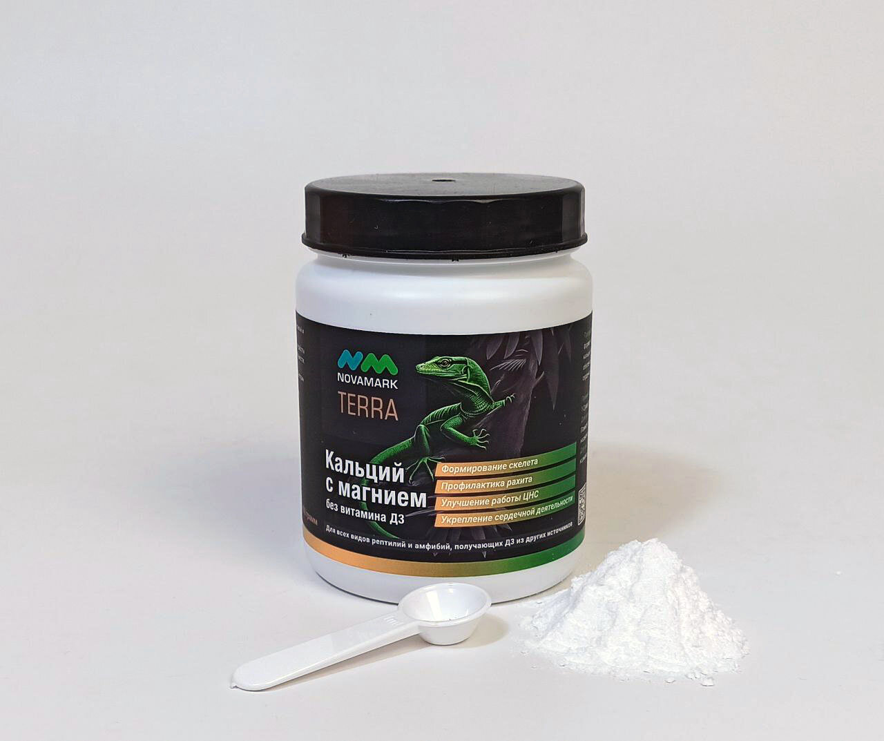 Кальций с магнием для рептилий NOVAMARK TERRA без витамина Д3 100г