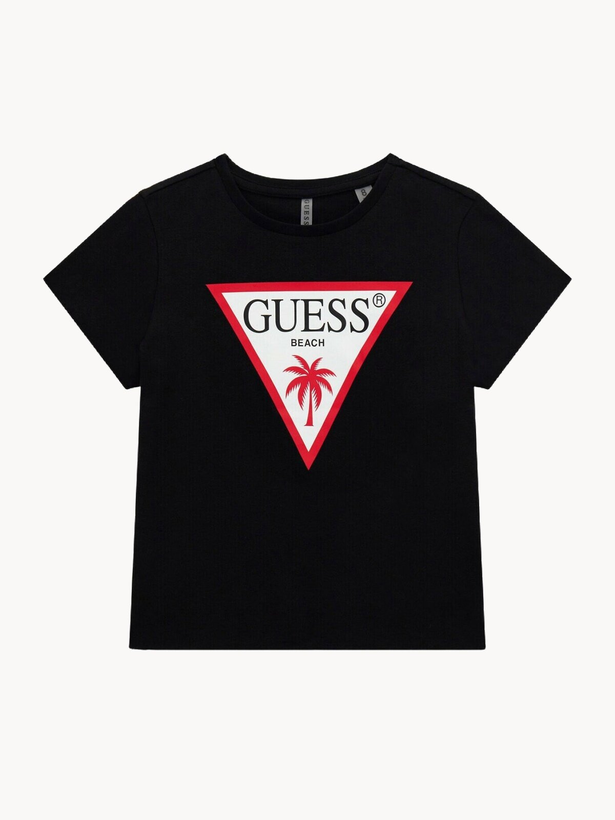 Футболка GUESS Crop SS T-Shirt_Minime, размер 14 лет, черный