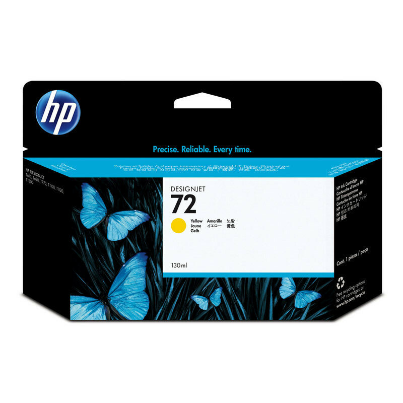 Картридж струйный HP 72 C9373A желтый для DgnJ T610/770/1100/1120