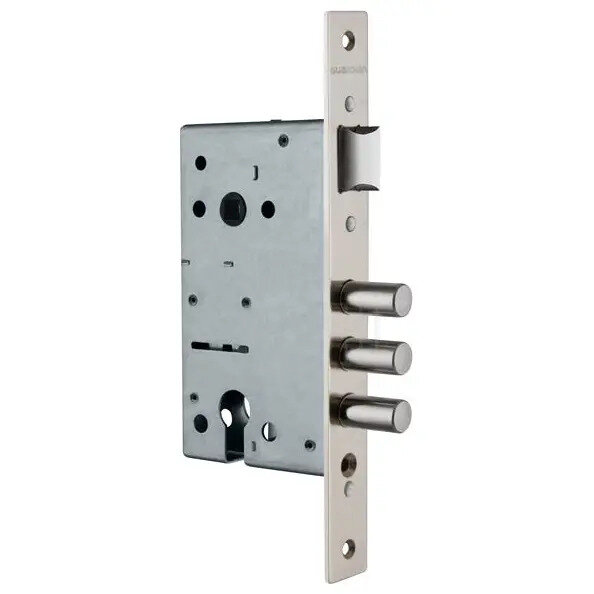 Корпус Guardian (Гардиан) врезного замка с защёлкой ЗВ 12.11 /123:34/ никель