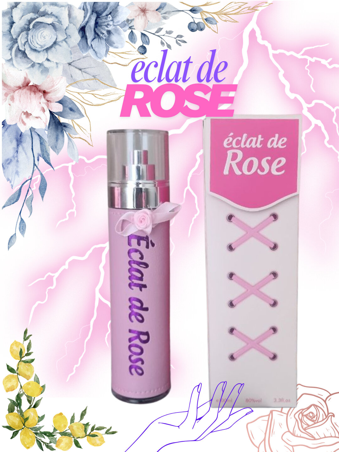 Парфюм Eclat de Rose для женщин, 100 мл, аромат розы Eclat для женщин.