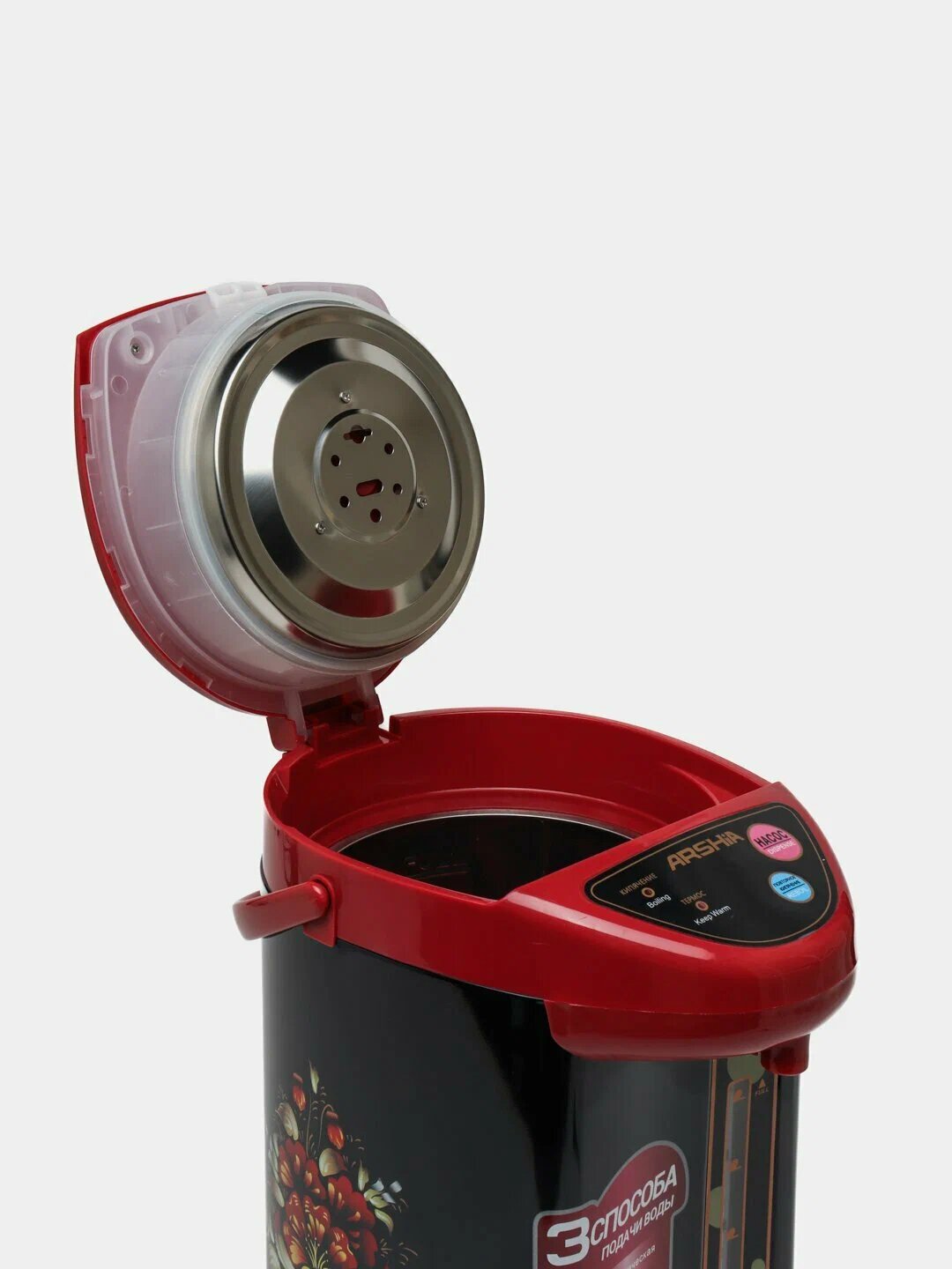 Термопот-термос-чайник Emerald, металлический корпус, 6.8 л внутри с кольбой — фото 1