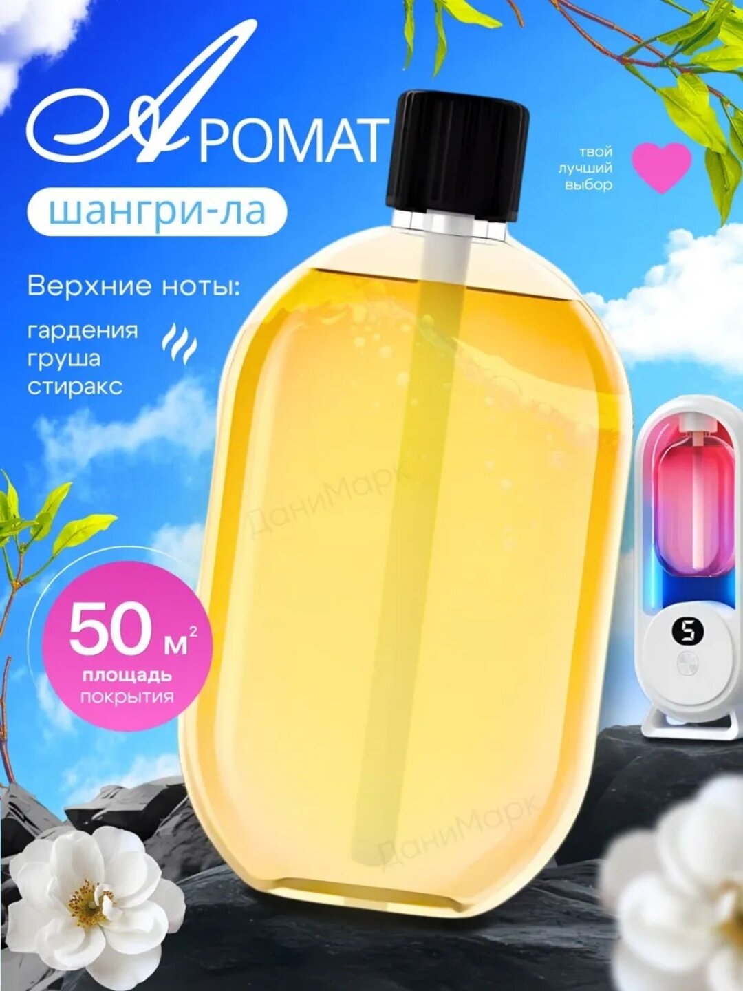 Сменный баллон для автоматического освежителя воздуха — ароматизатор, длительное действие