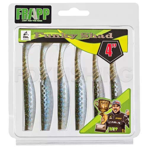 Силиконовая приманка Frapp Funky Shad 4 10,5см. 6шт. вес: 5,8гр. #30
