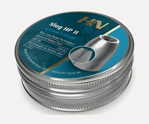 Изображение товара Пули полнотелые H&N Slug HP II, 5,5 мм, 1,94 г (30 гран), 200 шт.