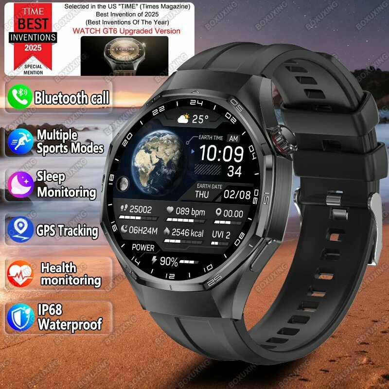 GTS 6 Pro умные часы для мужчин Black