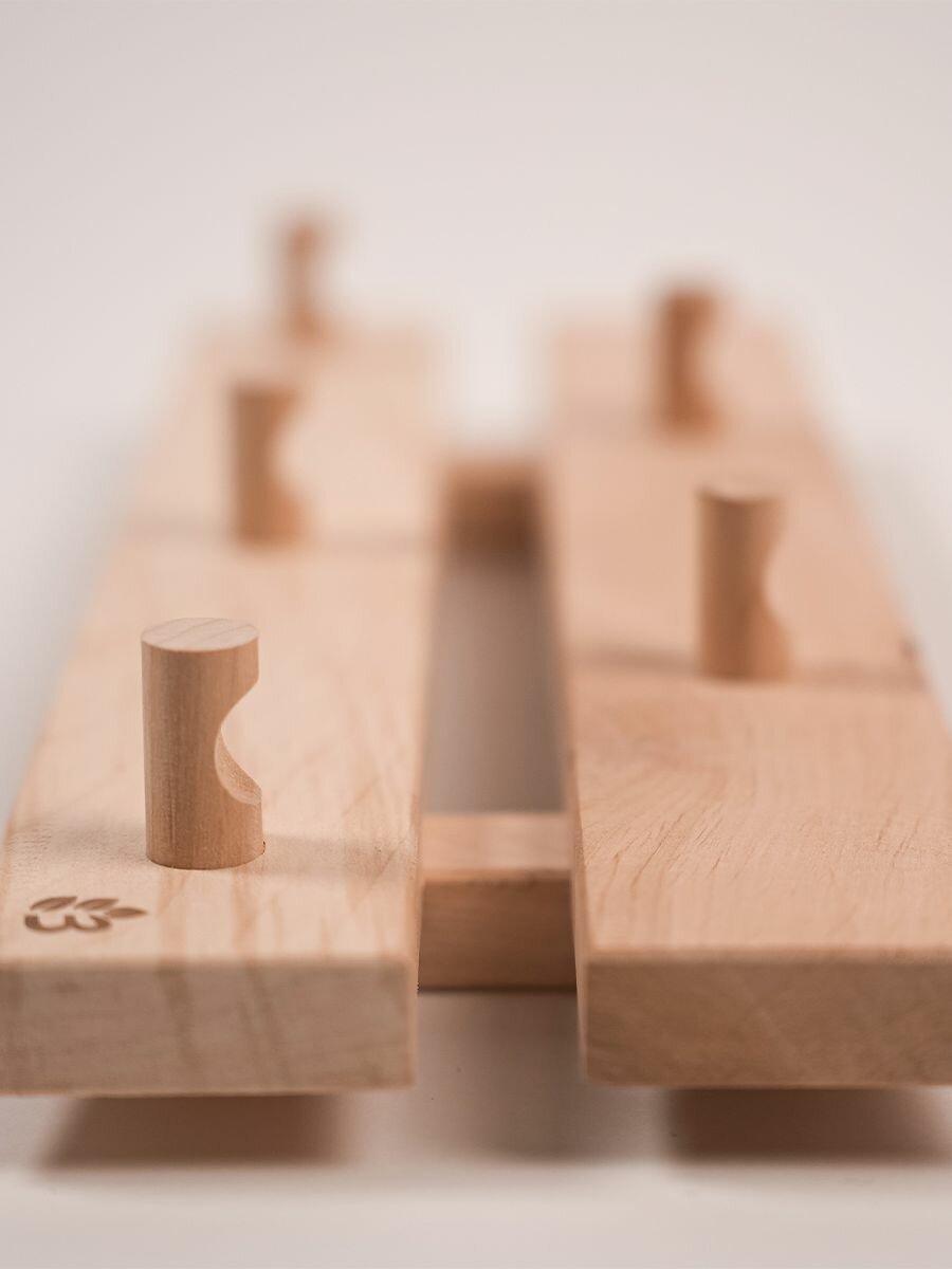 Вешалка настенная Левада Д5, ольха, 2 ряда — фото 1