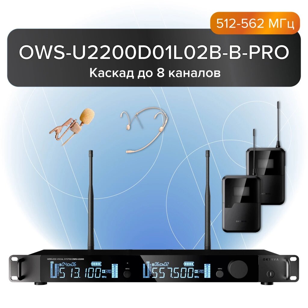 Радиосистема комбинированная Октава OWS-U2200D01L02B-B-PRO