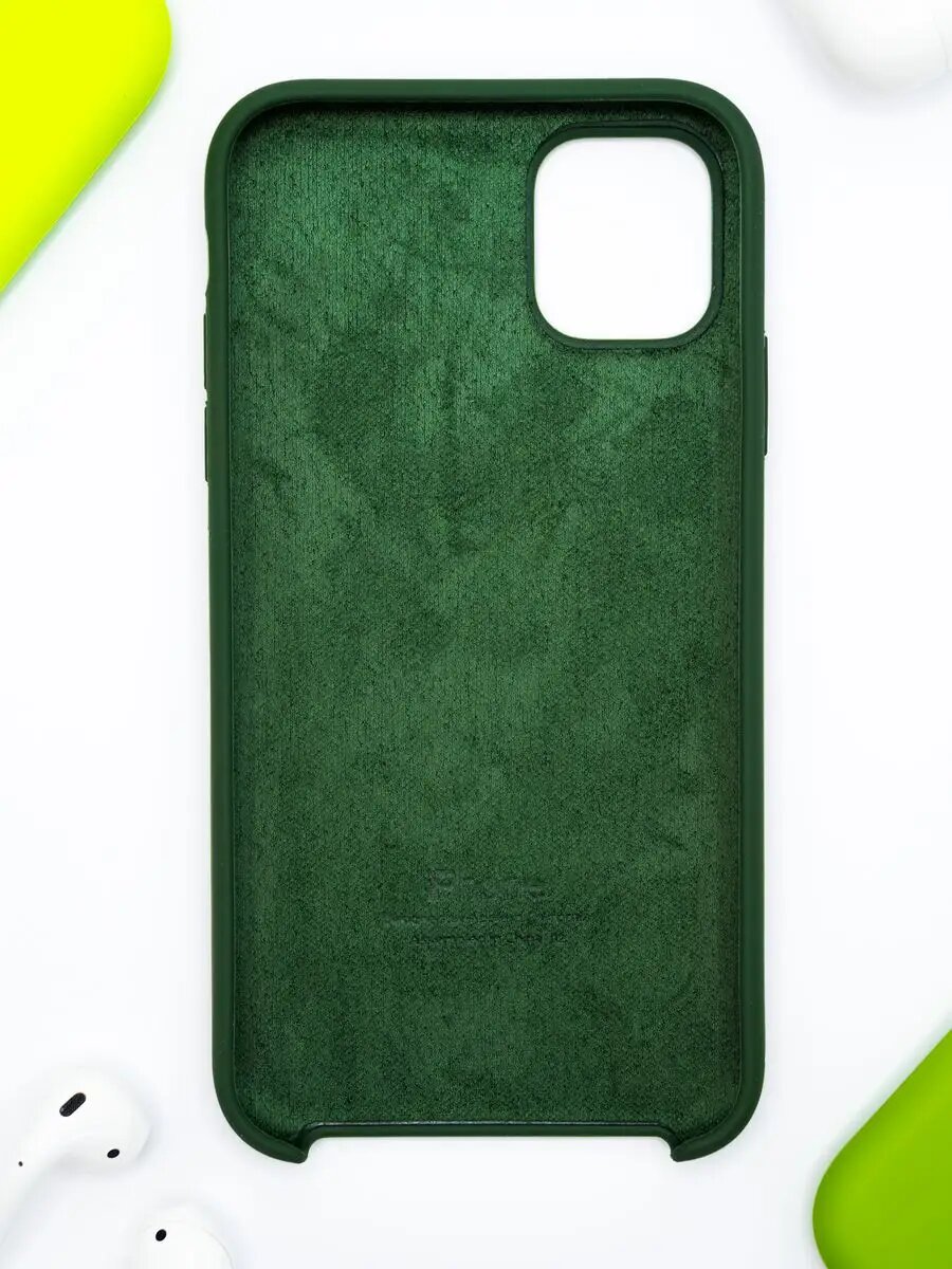 Силиконовый чехол для iPhone 11, матовый, мягкий, противоударный, тонкий — фото 1