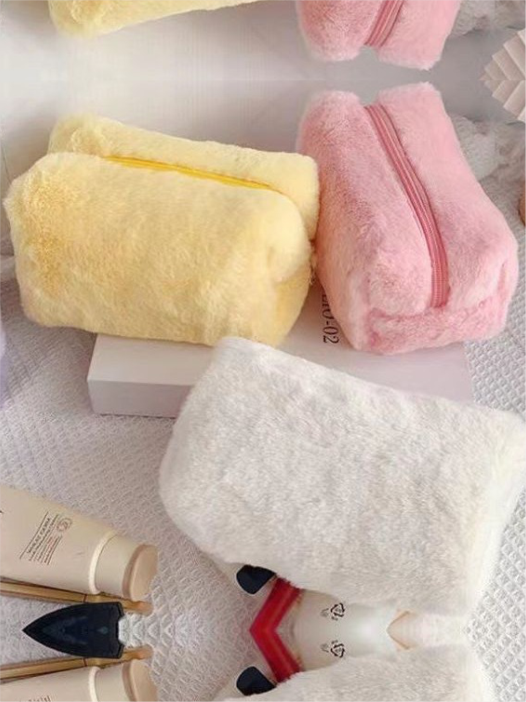 Косметичка ширина: 10 см., высота: 10 см., длина: 17 см., , Желтый — фото 1