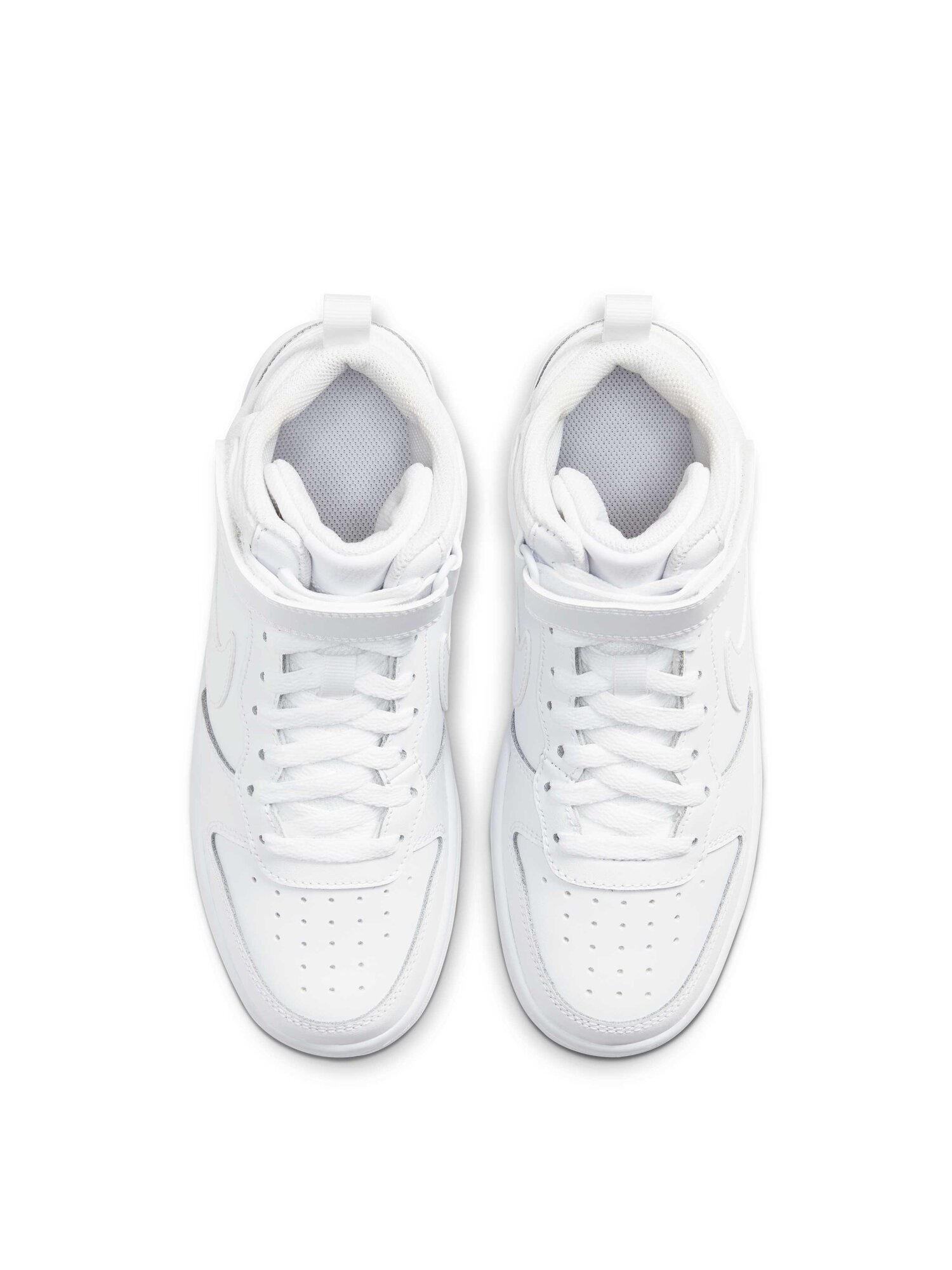 Кроссовки NIKE Court Borough Mid 2 GS, размер 6Y US, белый — фото 1