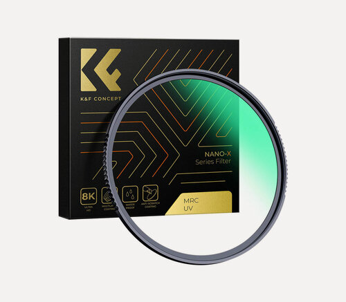 Изображение товара Светофильтр K&F Concept Nano-X B270 MCUV, Green Coated, 43 мм, ультрафиолетовый, просветляющий, водотталкивающий