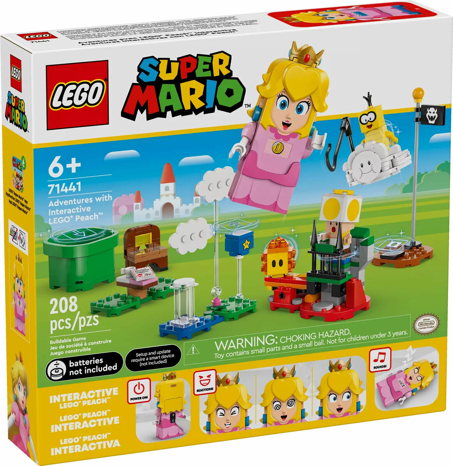 Конструктор LEGO® Super Mario 71441 Приключения с интерактивной принцессой Пич, 208 дет. — фото 1