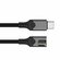 USB-C кабель 5.0, 1m, прямой угловой коннектор Type C, поддержка быстрой зарядки...