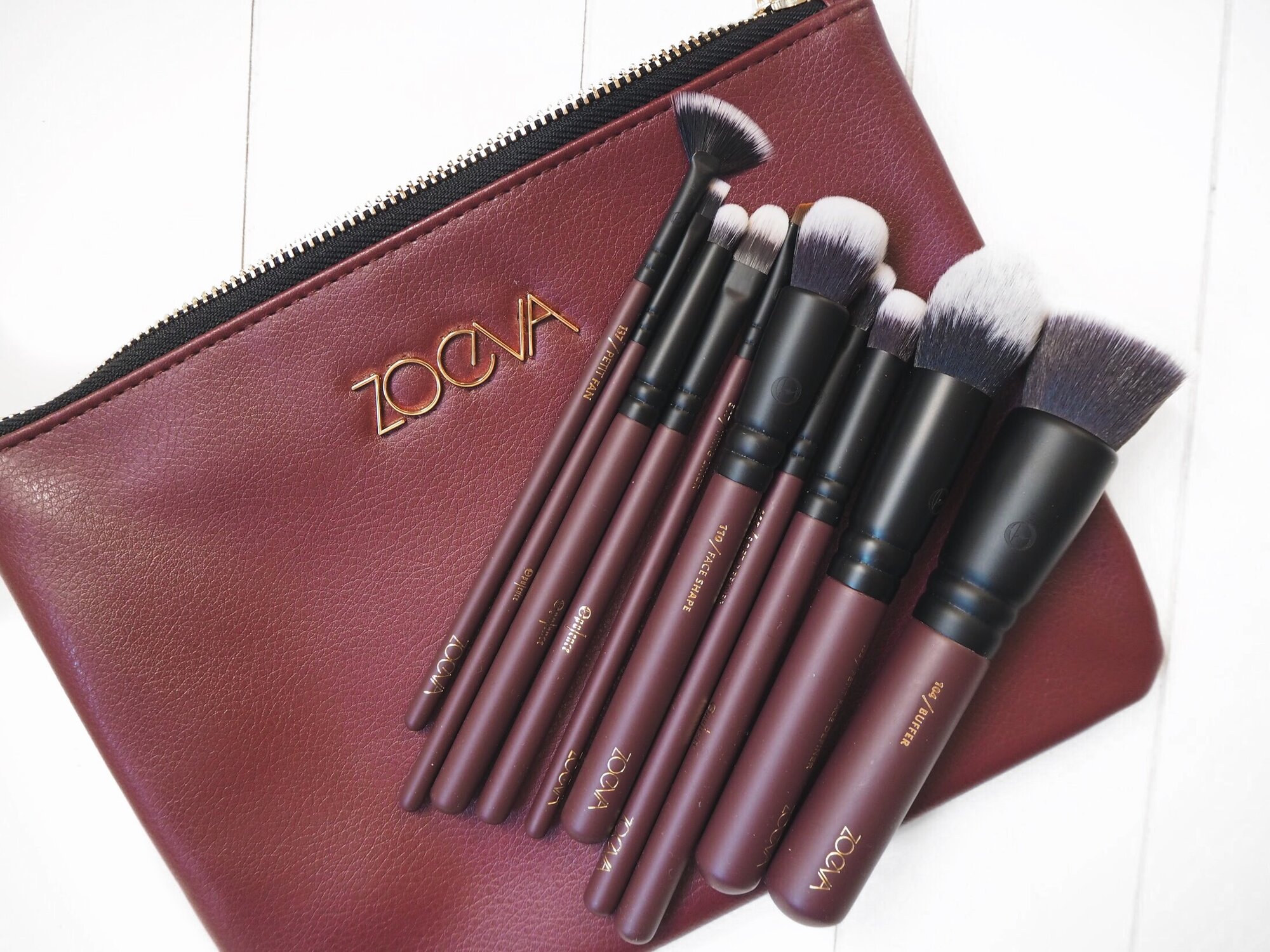 Набор кистей Zoeva, для макияжа , Набор кистей для макияжа, теней и макияжа14 шт