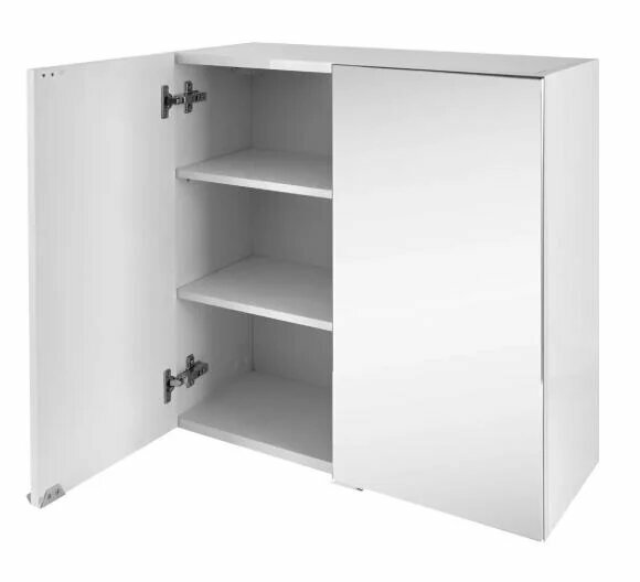 Зеркало-шкаф AQUATON Смарт 60х60 60 см, белое, в современном стиле, зеркало настенное в ванную