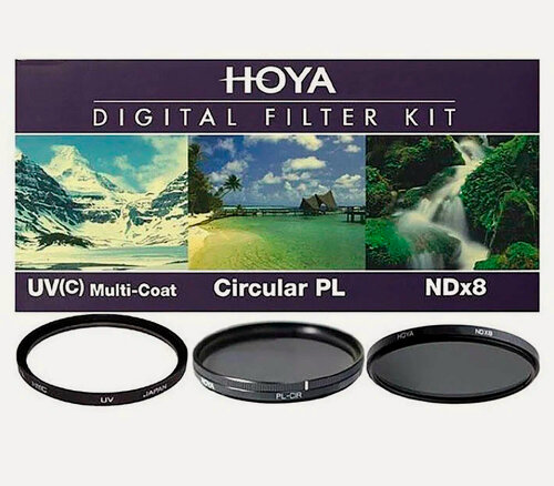 Изображение товара Набор светофильтров Hoya DIGITAL FILTER KIT: 49mm UV-C HMC MULTI, PL-CIR, NDX8