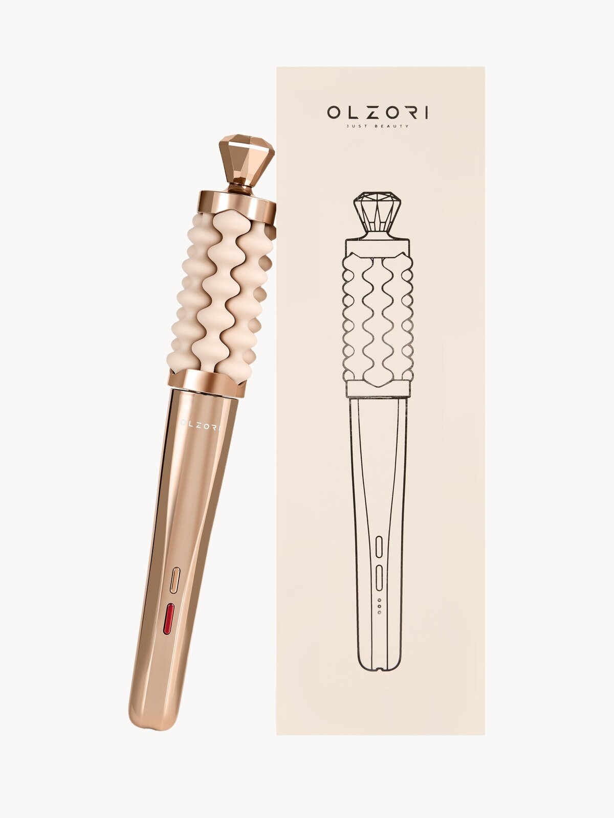 Роликовый массажер для лица от морщин и отеков Sferro с микровибрациями