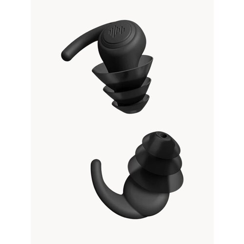 Беруши для сна, для плавания, для самолёта многоразовые силиконовые чёрные 3-х мембранные Franzhoff 