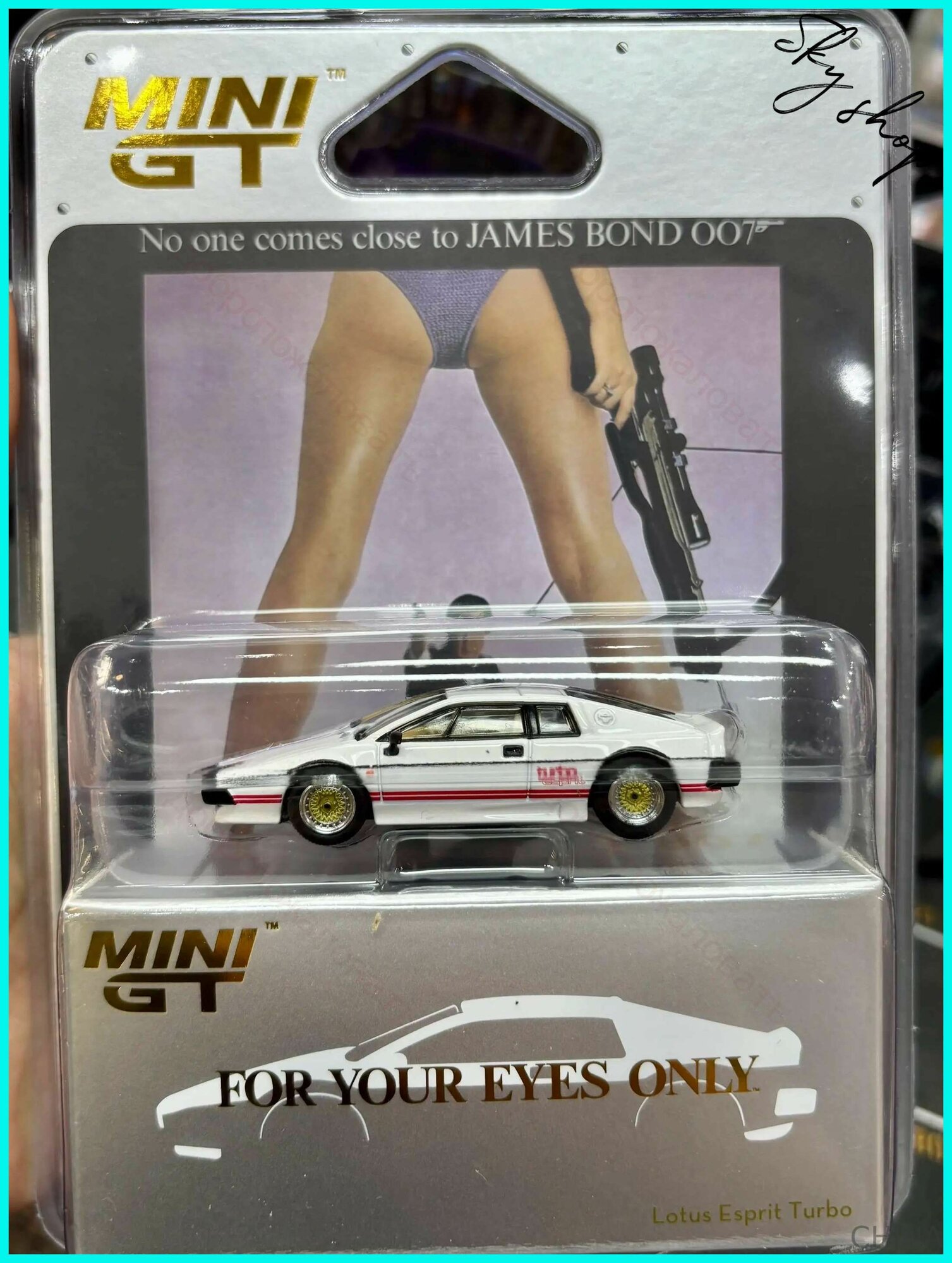 Машинка MINI GT 1:64 #907 Lotus Esprit Turbo 007 модельки машин металлические