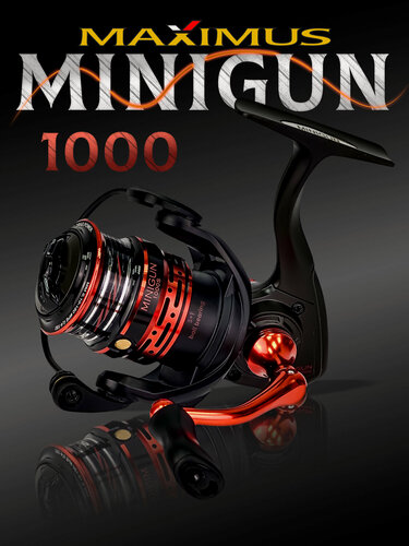 Изображение товара Катушка для спиннинга Maximus Minigun 1000 S (5+1 подш) ультралайт, катушка для мормышинга 1000 безынерционная