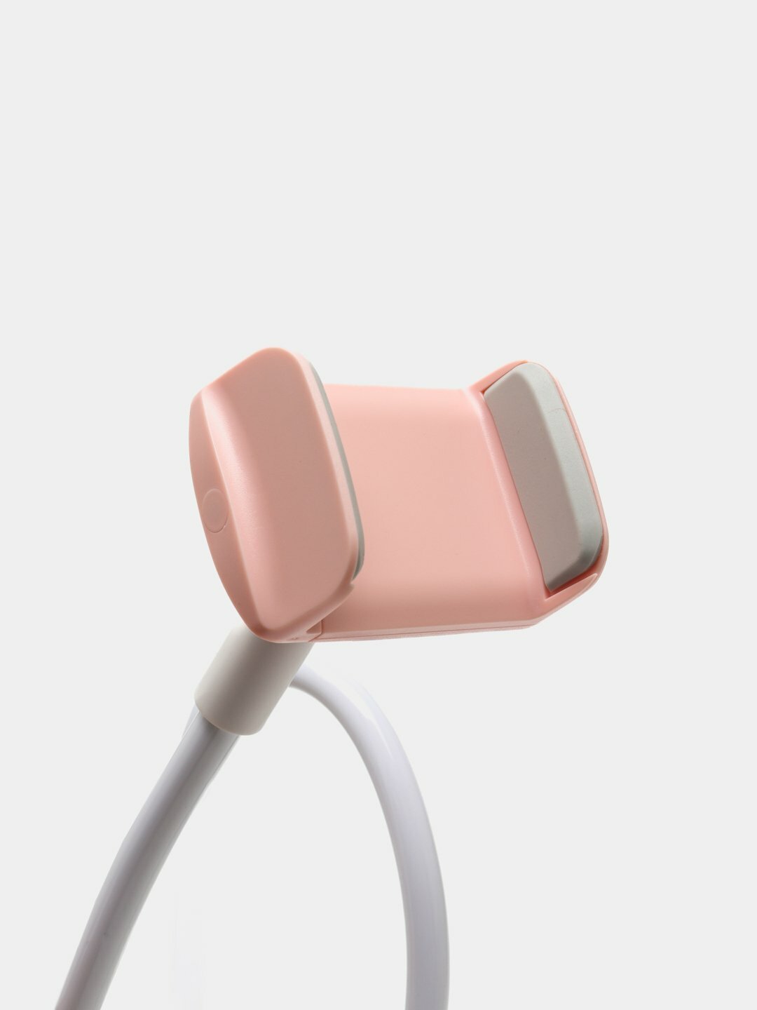 Держатель универсальный настольный HOCO PH23, розовый с белой вставкой, зажим для смартофона 4,5-6 — фото 1