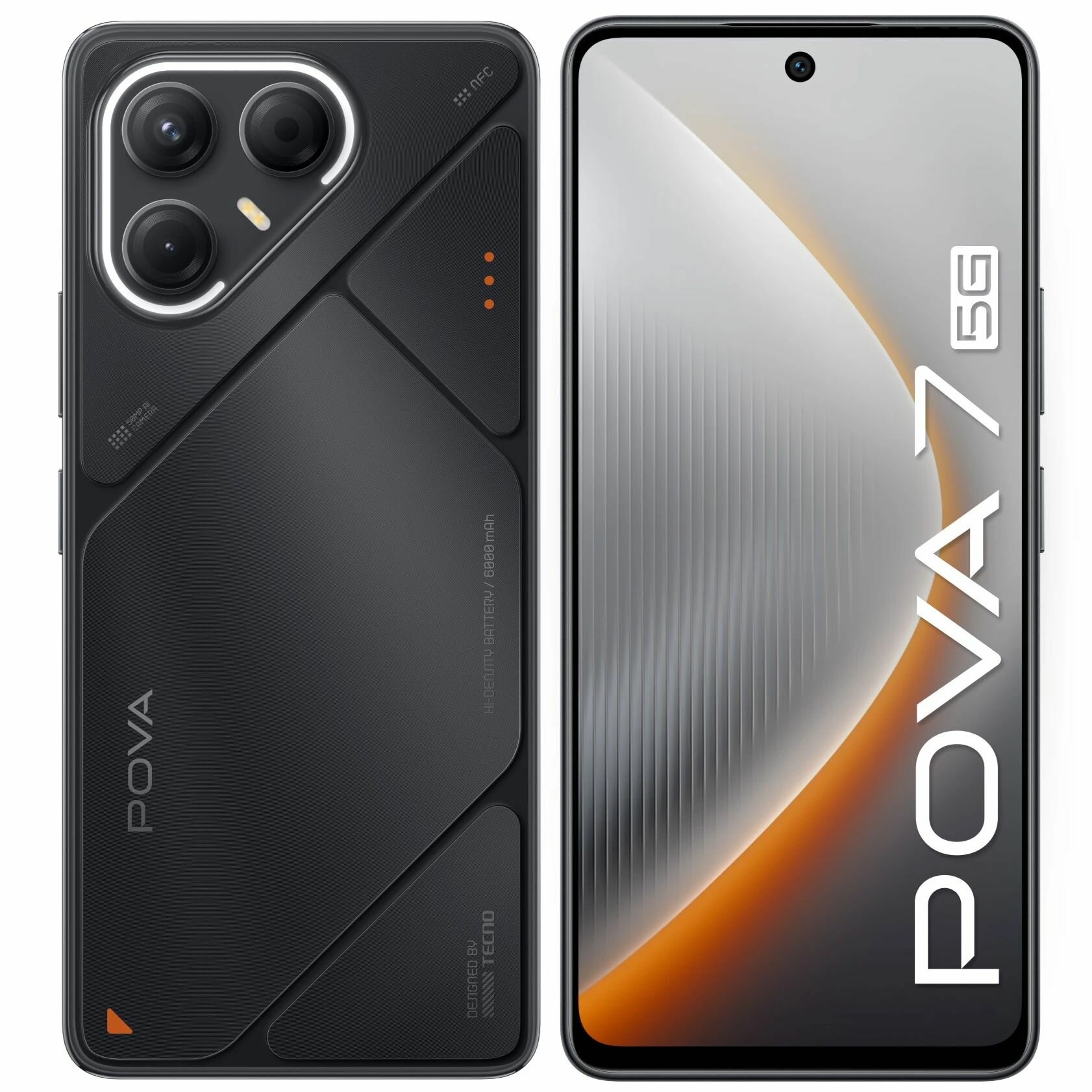 Смартфон TECNO LJ7 POVA 7 5G 256+8, Geek Black